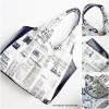 Daily News újság mintás Women Tote Bag