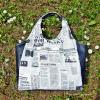 Daily News újság mintás Women Tote Bag