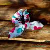 Masnis színes szívecske mintás scrunchie hajgumi