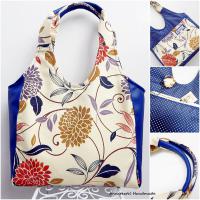 Rózsás táska kékkel - Women Tote Bag