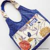 Rózsás táska kékkel - Women Tote Bag