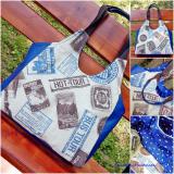 Utazás mintás kék Women Tote Bag