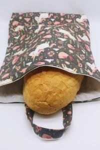 Frissentartó kenyeres zsák - nagy méret - unikornisos