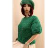JAZZ / zöld - exkluzív kézzel kötött pulóver 