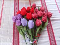 Textil tulipán