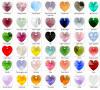 Ékszerek-szettek: Swarovski kristály fülbevaló-medál -10-14mm-es szív szett több színben