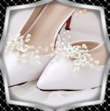 Esküvői, menyasszonyi, alkalmi cipődísz, cipőklipsz ES-CK15