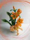 Gyöngyből készített virág kompozíció GYV33