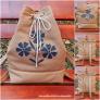 Kalocsai virágok többfunkciós hátizsák/oldaltáska 