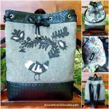 Magyar népmesék - Kolibri No2. variálható kézműves hátizsák/oldaltáska