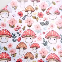 Mosolygós gombák mintás vízhatlan újraszalvéta ökoszalvéta