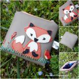 Neszesszer kis rókás textilbőr