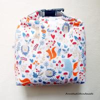 Uzsonnás táska erdei mintás, csatos, vízhatlan béléssel - Tuck-Bag