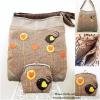 Valentin madaras, szíves válltáska, crossbody bag, tarisznya szett