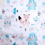 Vízhatlan újraszalvéta ökoszalvéta erdei állatos türkiz macis