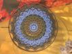 Barna-kék mandala 
