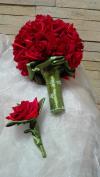 Red Rose menyasszonyi csokor
