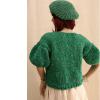 JAZZ / zöld - exkluzív kézzel kötött pulóver 