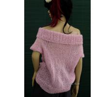 MARLENE / eperhab - exkluzív mohair pulóver- kézzel kötött 