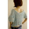 TINA/sky nyári pulóver - kézzel kötött trendi chunky 