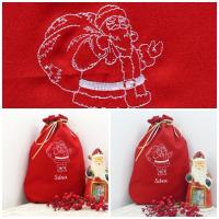 AKCIÓ! Mikulászsák 2200-ról (fehér hímzéssel)