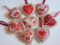 Rusztikus szív dekoráció 