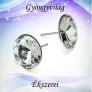 925-ös sterling ezüst-Swarovszki kristály fülbevaló SF-ESWR01-16 