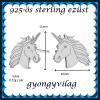 925-ös sterling ezüst ékszerek: fülbevaló EF01