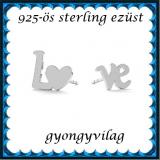 925-ös sterling ezüst ékszerek: fülbevaló EF02