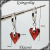 Ékszerek-fülbevalók: Swarovski Wild szív 6240-12 s925-ös ezüst kapoccsal SF-S925-SW08  