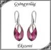 Ékszerek-fülbevalók: Swarovski csepp fülbevaló, 925-ös sterling ezüst kapoccsal SSZE-SW6565-F