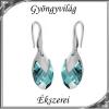 Ékszerek-fülbevalók: Swarovski csepp fülbevaló, 925-ös sterling ezüst kapoccsal SSZE-SW6565-F