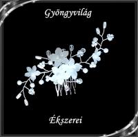 Ékszerek-hajdíszek, hajcsatok: Esküvői, menyasszonyi, alkalmi hajdísz, SH 09e