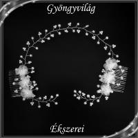 Ékszerek-hajdíszek, hajcsatok: Esküvői, menyasszonyi, alkalmi hajdísz, S-H-FÜ24