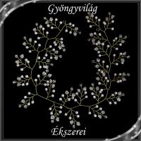 Ékszerek-hajdíszek, hajcsatok: Esküvői, menyasszonyi, alkalmi hajdísz S-H-FÜ05-02-60a