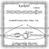 Ékszerek-karkötők: 925-ös sterling ezüst karkötő SSZ-EÜK 07-18e