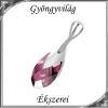 Ékszerek-medálok: Swarovski csepp medál, 925-ös sterling ezüst kapoccsal SSZE-SW6565-M22