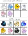 Ékszerek-medálok: Swarovski kristály medál -28mm-es szív több színben