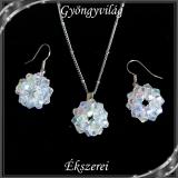 Ékszerek-szettek: kristály ékszer szett SSZNA-KGY01-01 crystal ab