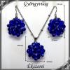 Ékszerek-szettek: kristály ékszer szett SSZNA-KGY01-09 dark blue