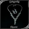 Esküvői, menyasszonyi, alkalmi ékszer szett, SSZEB-GY02 crystal ab