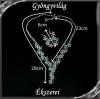 Esküvői, menyasszonyi, alkalmi ékszer szett, SSZEB-GY02 crystal ab