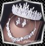 Esküvői, menyasszonyi, alkalmi ékszer szett+tiara ES-SZT26-1  