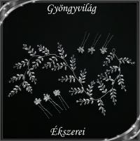 Esküvői, menyasszonyi, alkalmi hajdísz, SH 16esz SZETT