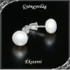 Fülbevalók: igazgyöngy , 925-ös sterling ezüst SFE-IGY02-8