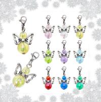 Gyöngyből készített karácsonyi angyalka S-KA12 2db/csomagomag