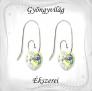 Swarovski kristály 925-ös ezüst fülbevaló EF-ESWSZ01-1 